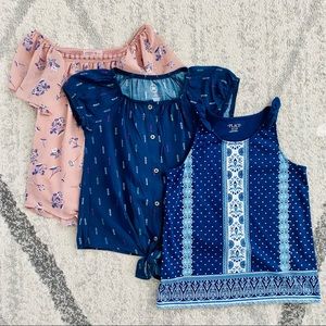 GIRLS BLOUSE BUNDLE | size large 10/12